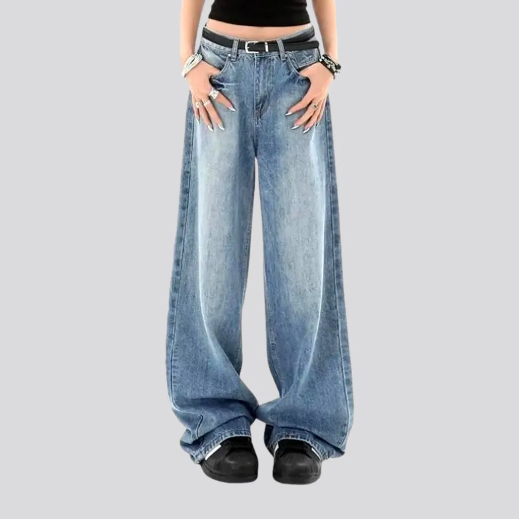 Sanded light-wash jeans
 for women | Jeans4you.shop