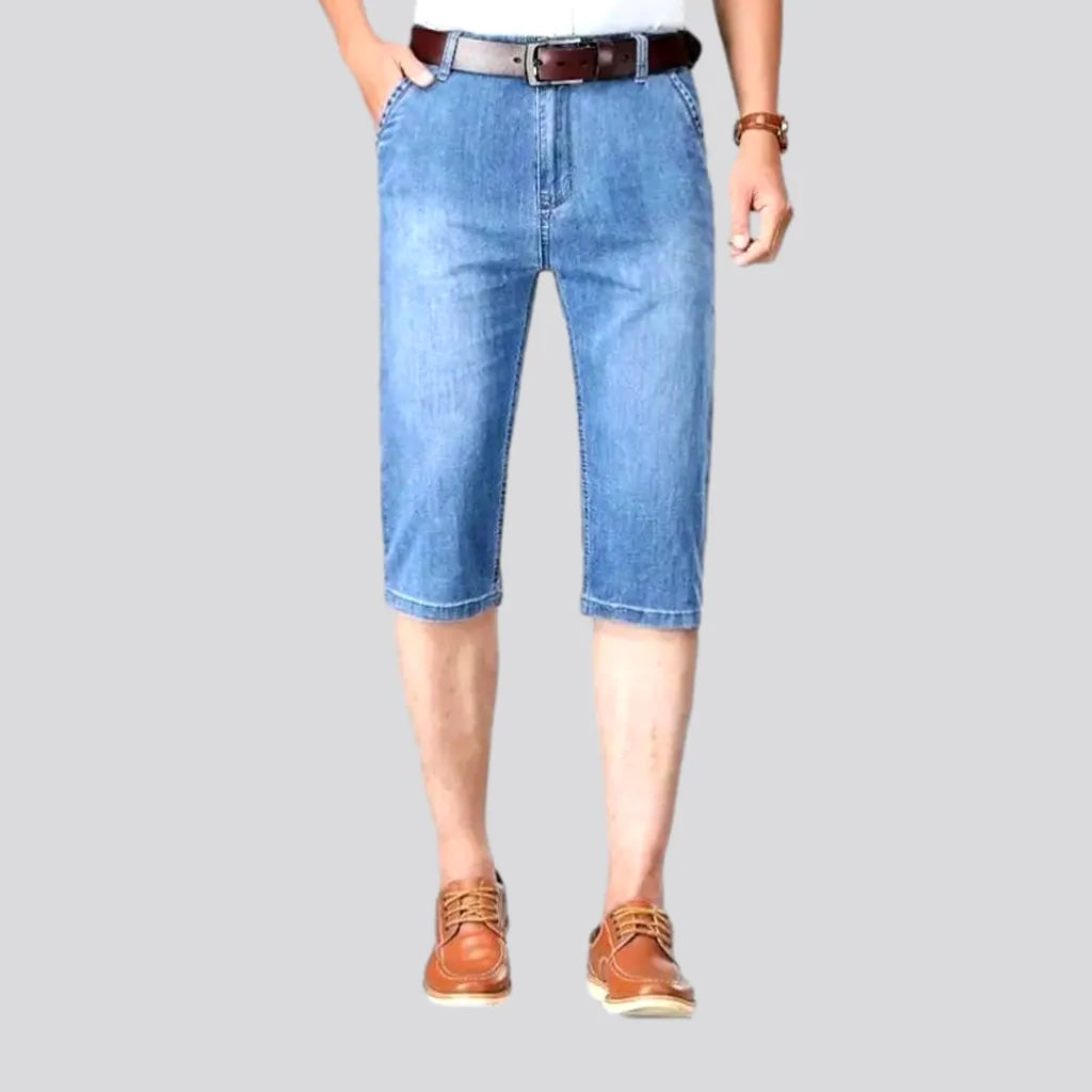 Straight sanded jeans shorts | Jeans4you.shop