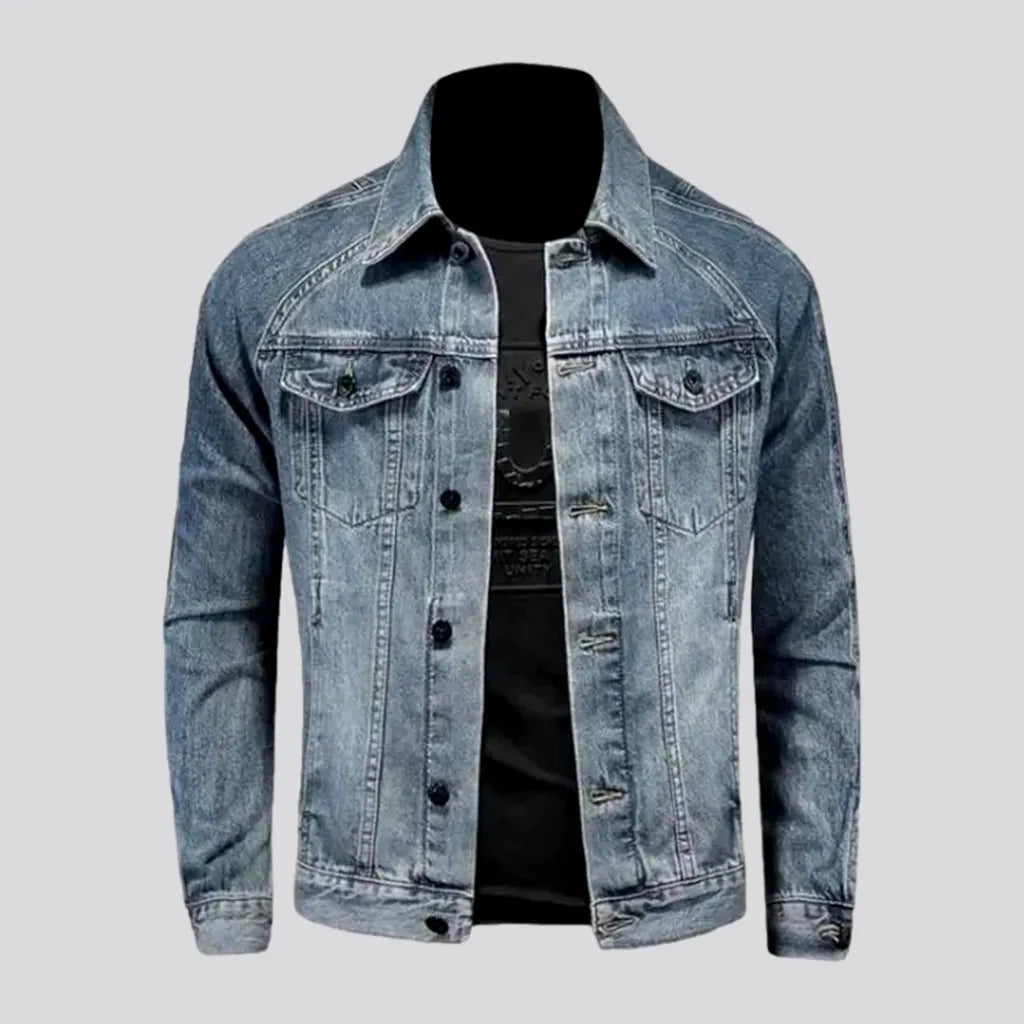 Vintage stonewashed men's denim jacket | Jeans4you.shop