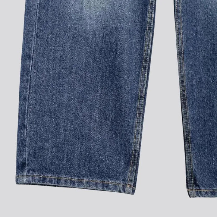 Faded lines and baggy jeans for women