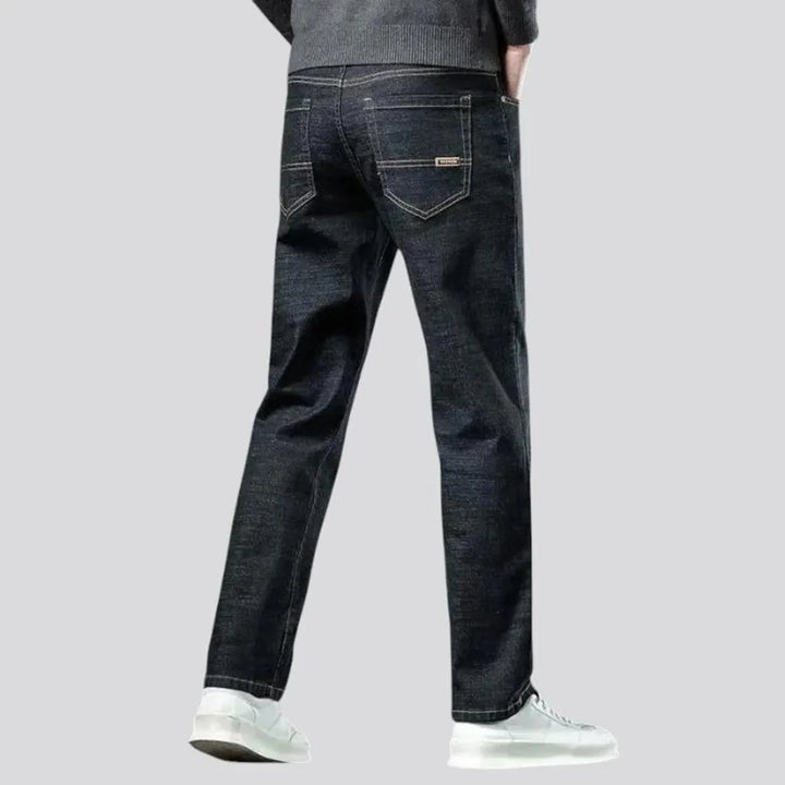 Narrowing elastic men's jeans