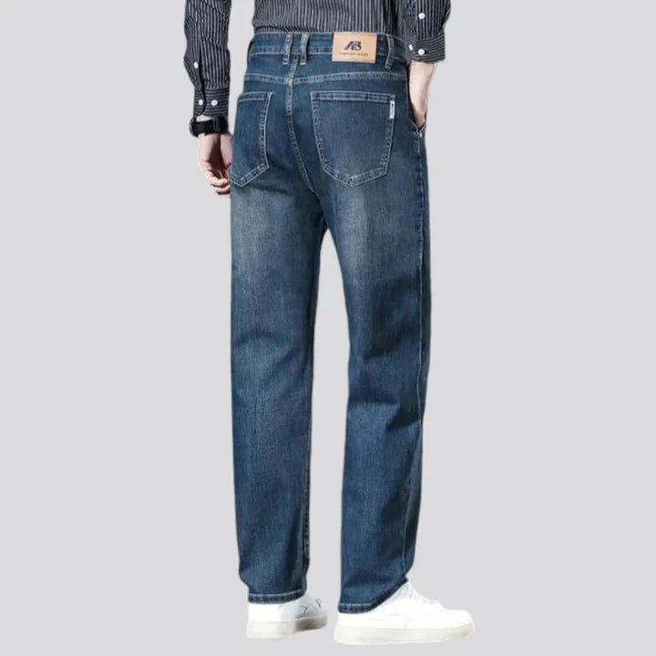 Classic vintage dark wash jeans for men