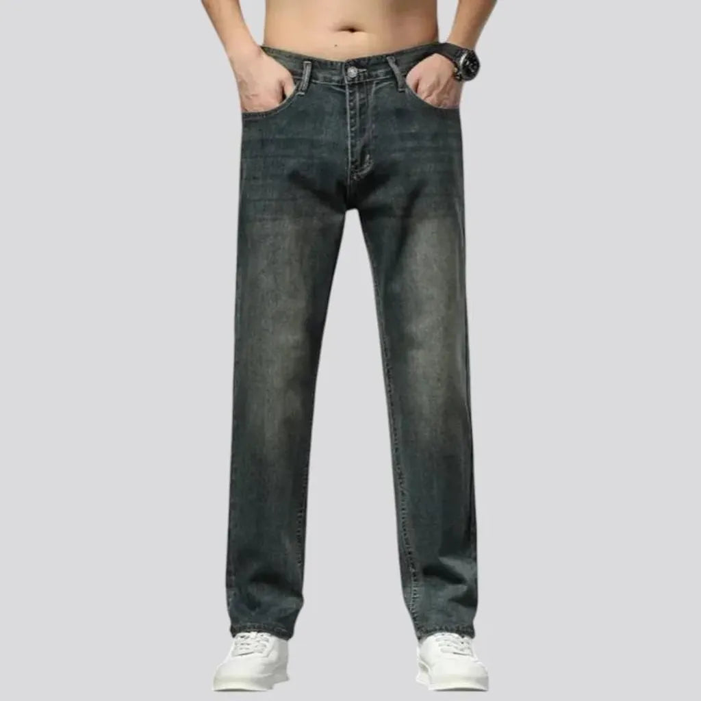 High rise stylish men's jeans