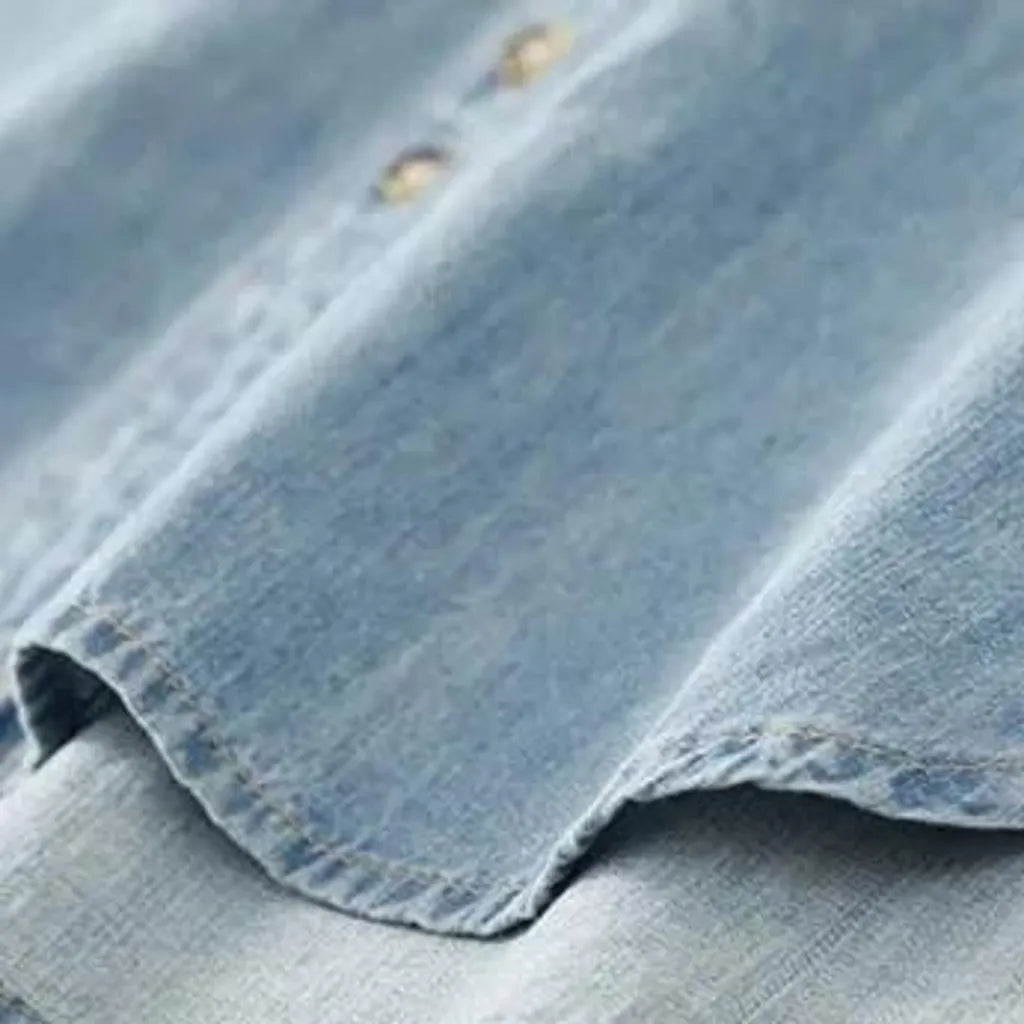 Regular women's denim shirt