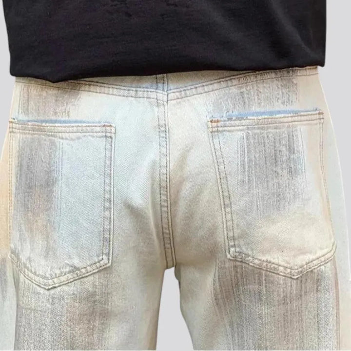 Ragged fit men's jeans