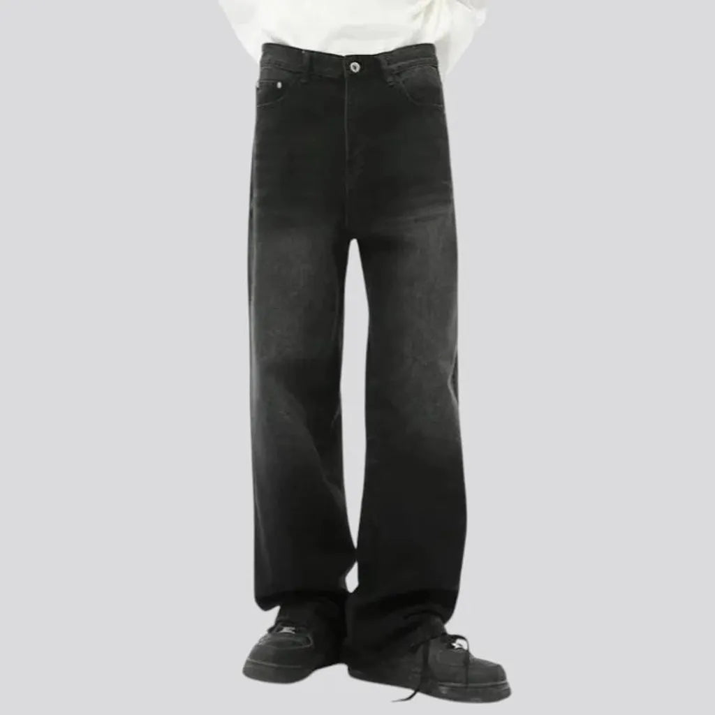 Mid rise boho vintage men's jeans