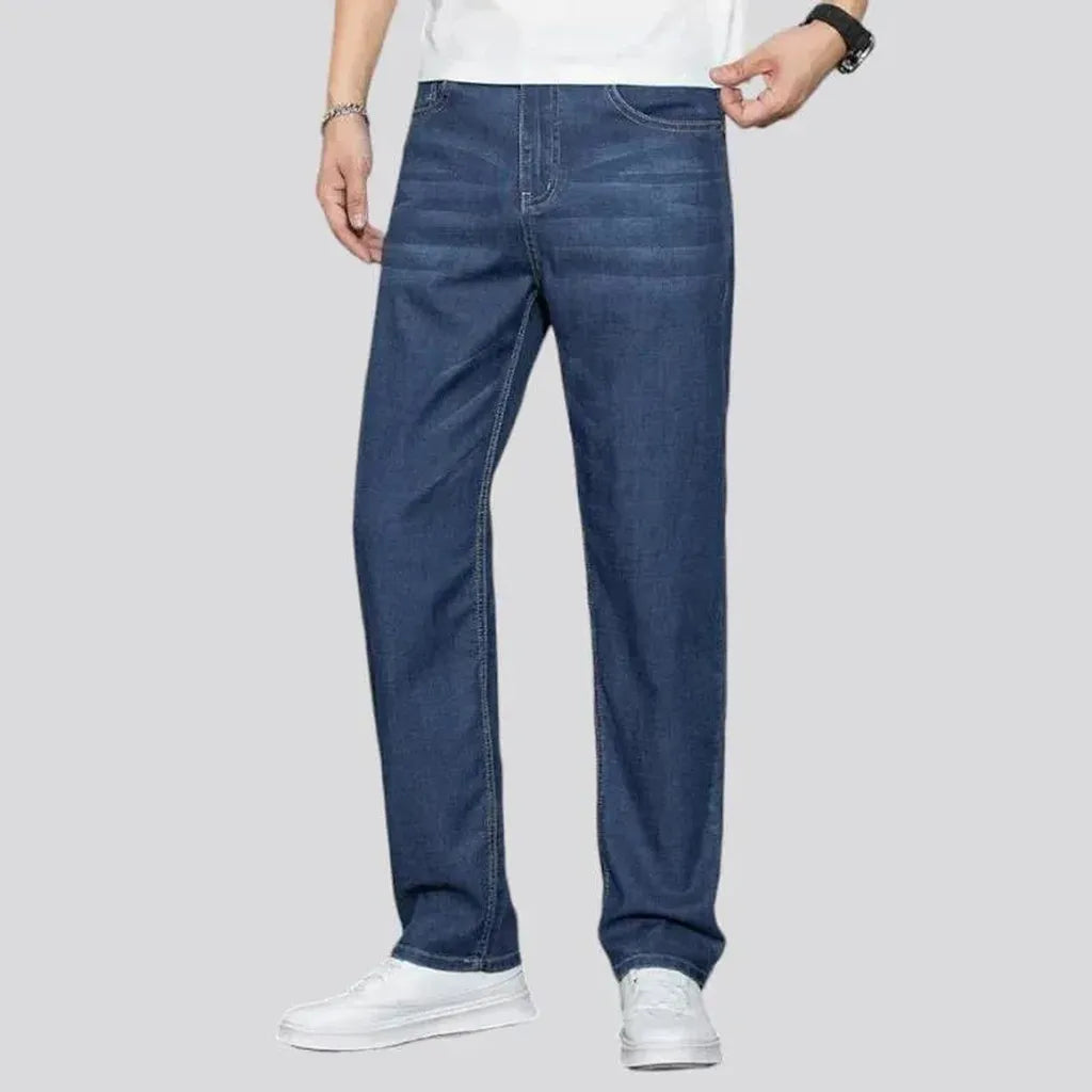 High-waist men's lyocell jeans