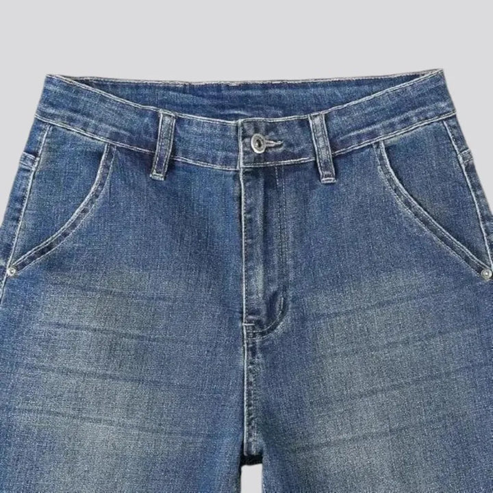 Classic vintage dark wash jeans for men