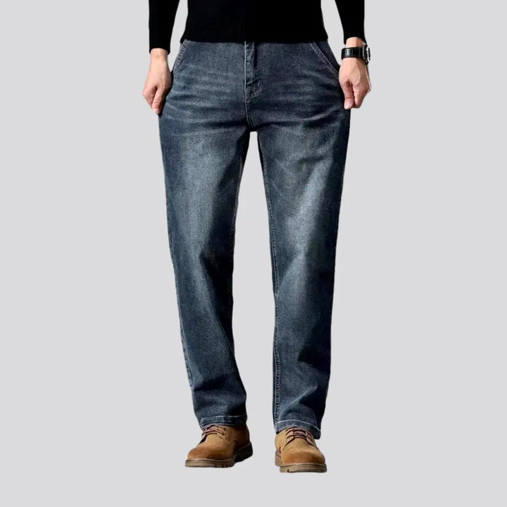 Abraded Straight Fit 90s Style Men's Jeans | Jeans4you.shop