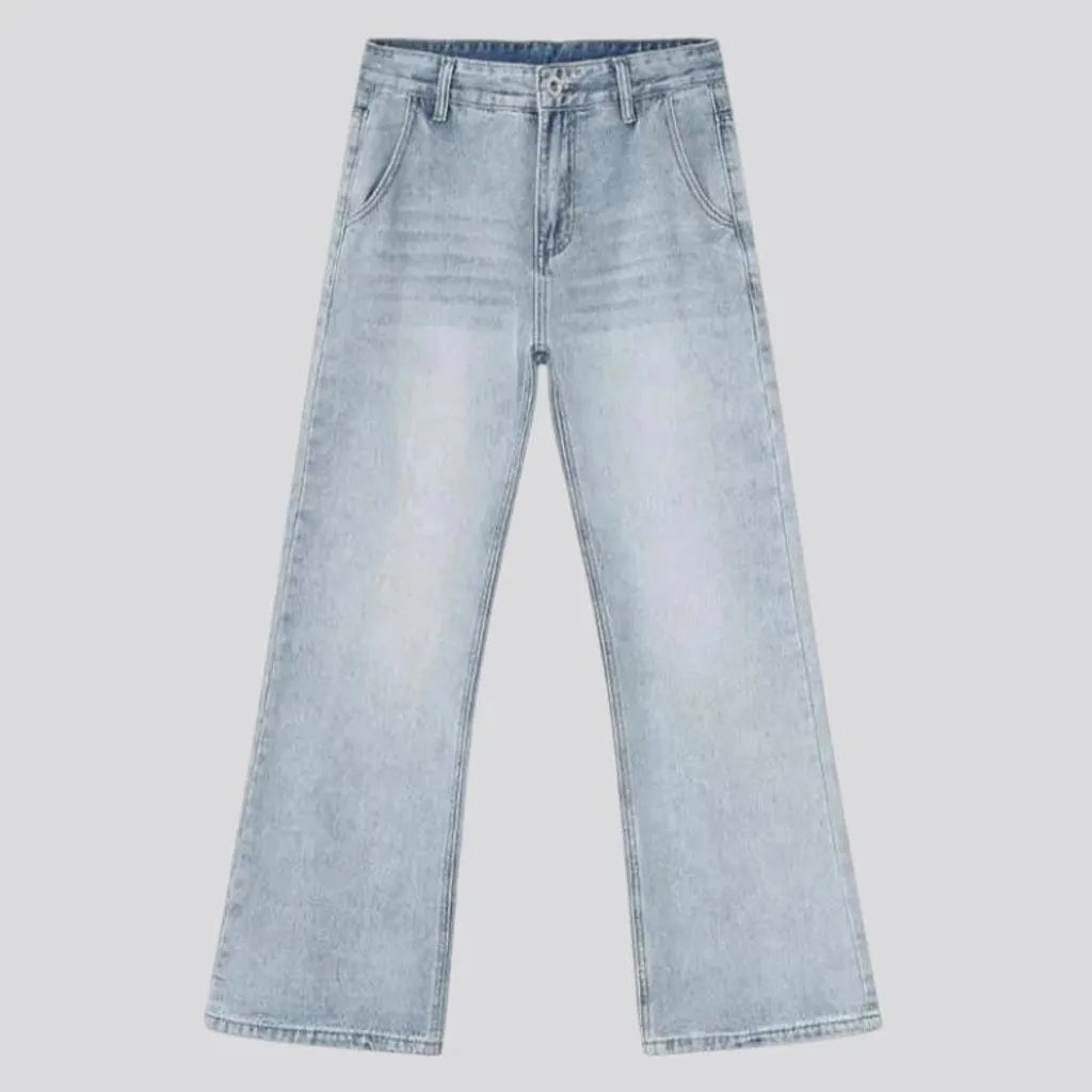 Light wash vintage men's jeans