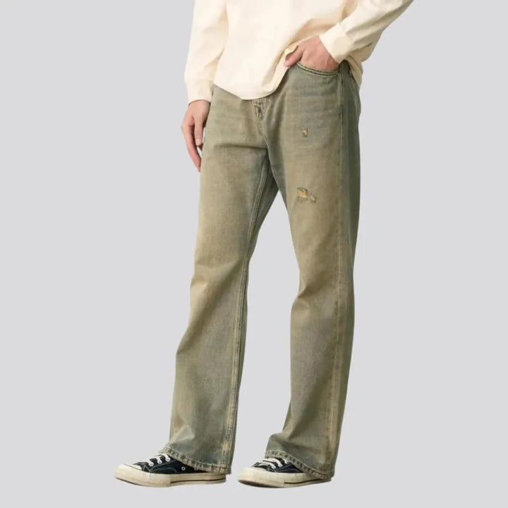 Faded jeans for men