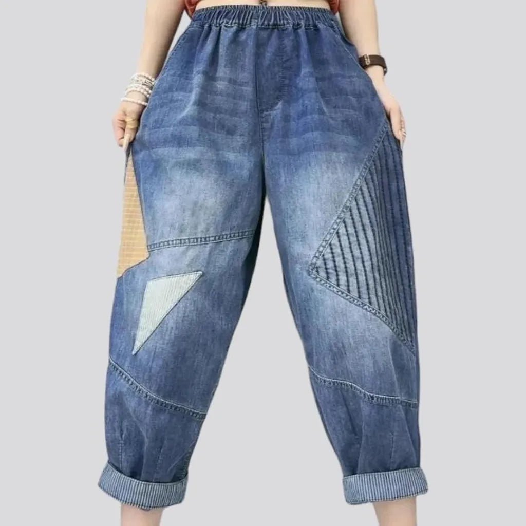 Patchwork jean pants
 for women | Jeans4you.shop
