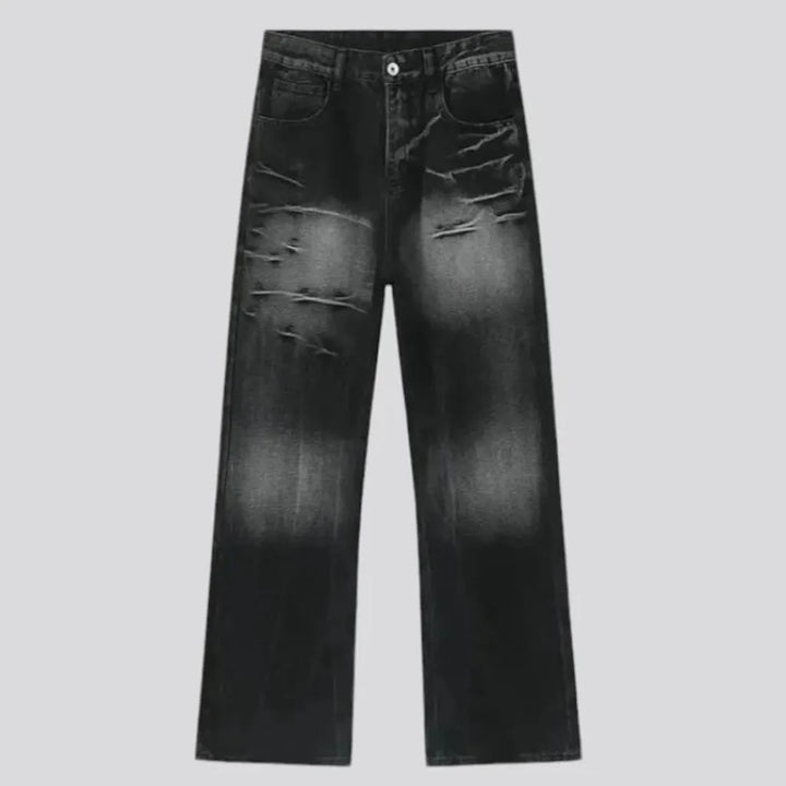 Vintage sanded men's jeans