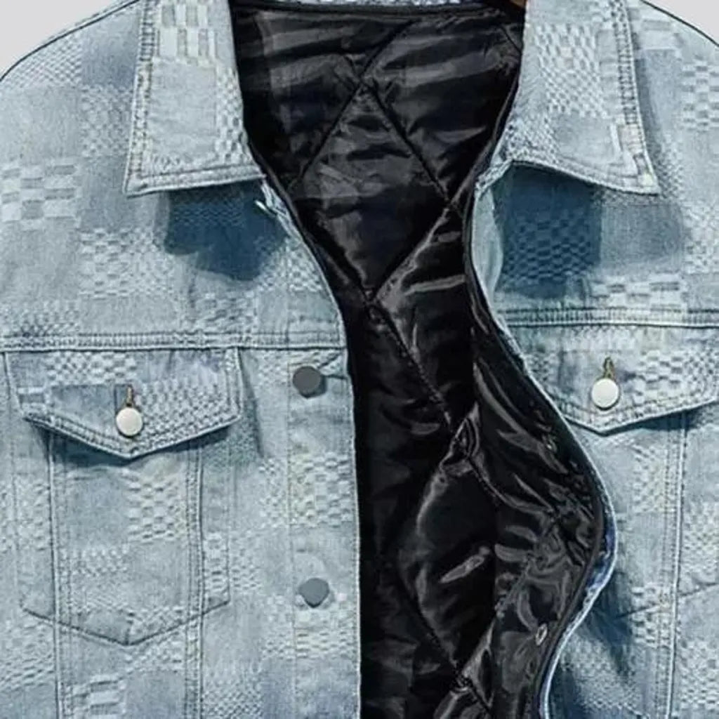 Boho chic denim jacket for men