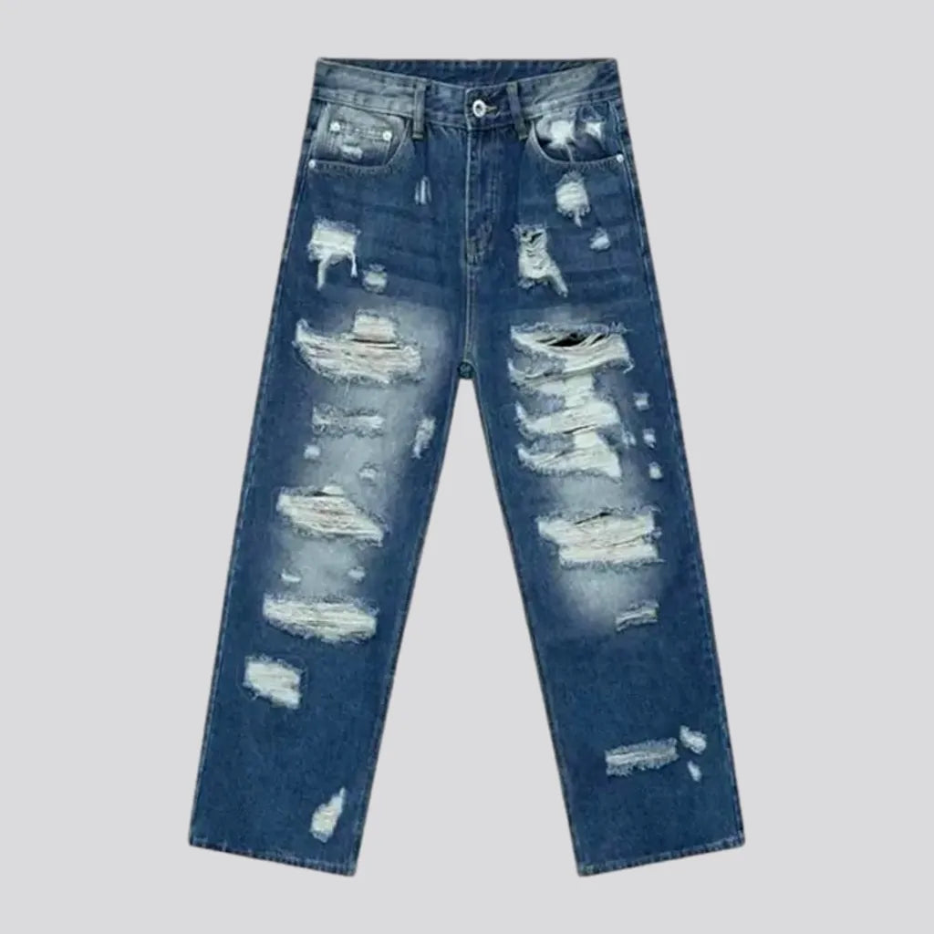 Baggy Fashion Style Distressed Men's Jeans | Jeans4you.shop