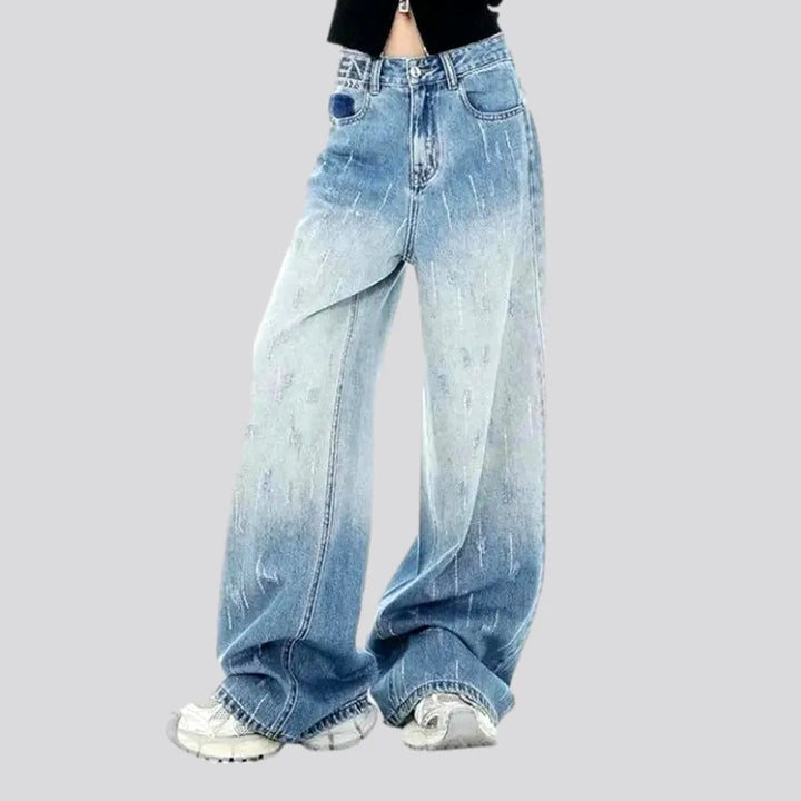 Baggy-fit Gradient Effect Women's Jeans | Jeans4you.shop