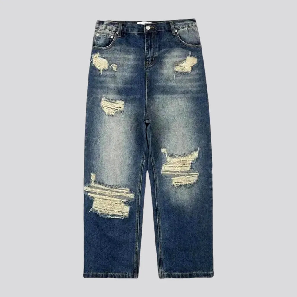 Baggy Grunge Distressed Men's Jeans | Jeans4you.shop