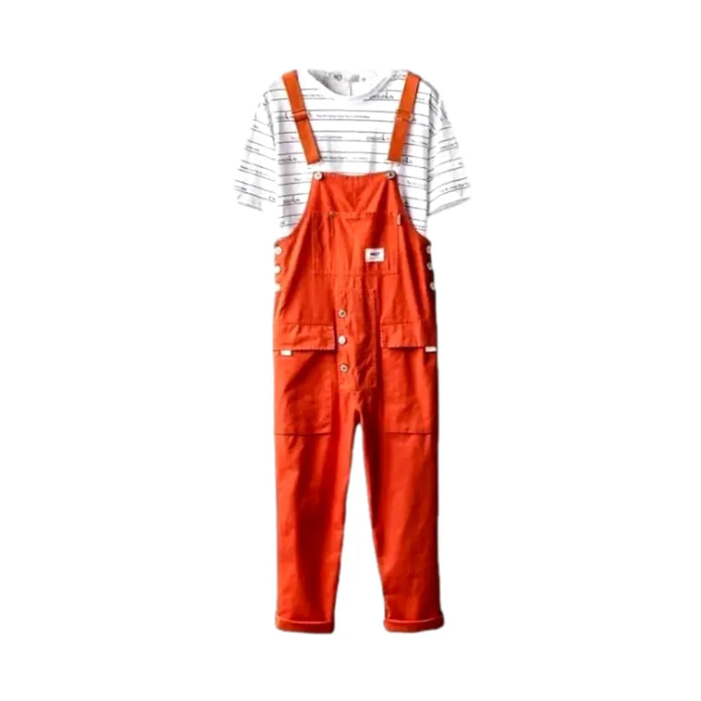 Baggy Men's Jean Overall - Orange