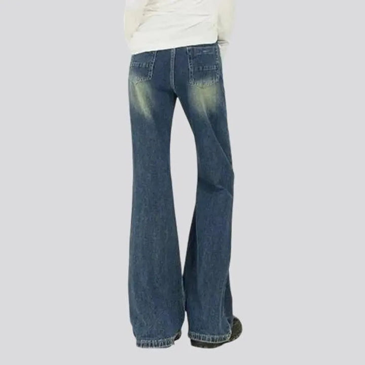 Stretchable bootcut women's jeans