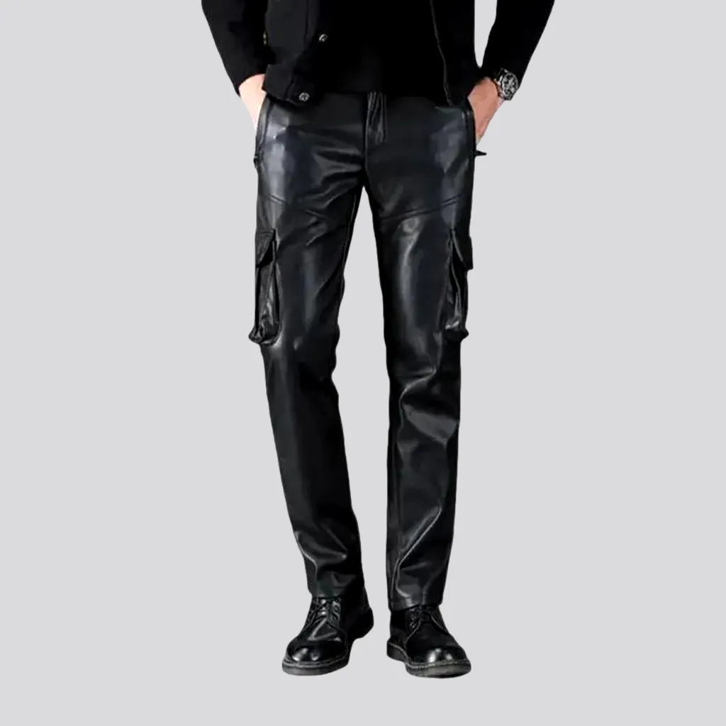 Biker Style and Cargo Pockets Riding Jeans for Men | Jeans4you.shop