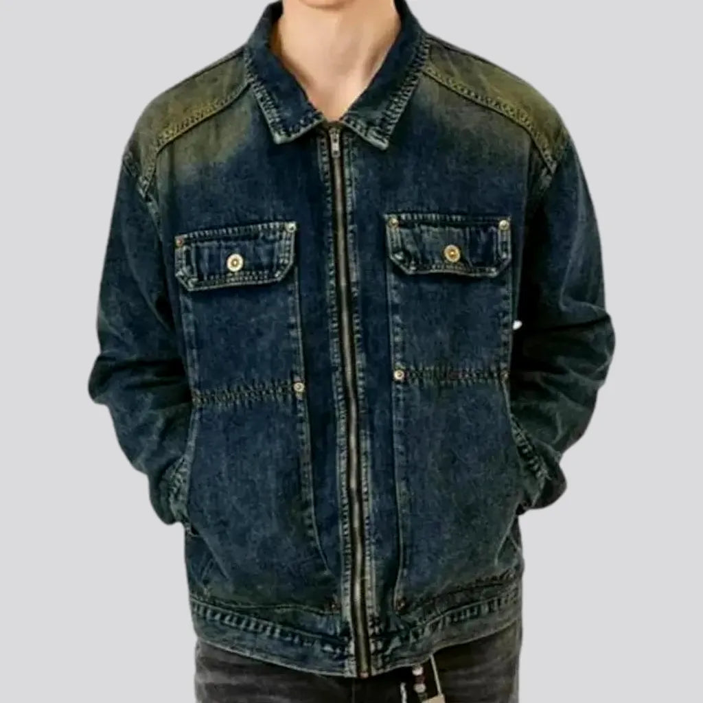 Boho Men's Denim Jacket | Jeans4you.shop