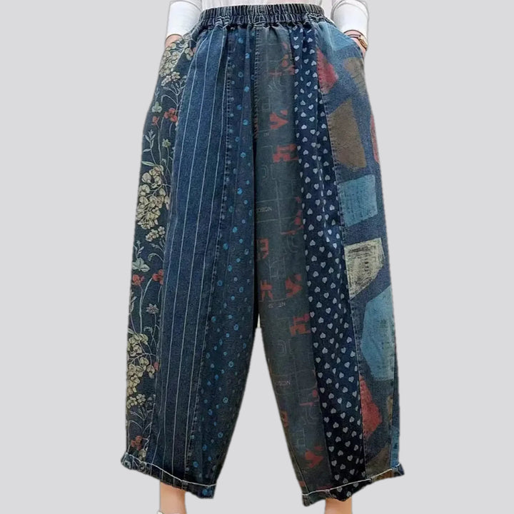 Boho Style Denim Joggers for Ladies | Jeans4you.shop