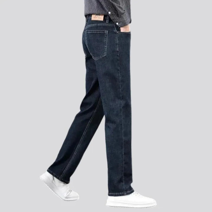 Stretchable high rise men's jeans