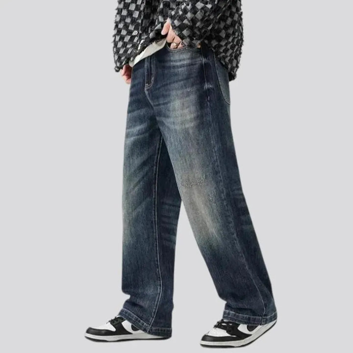 Vintage baggy-fit stylish men's jeans