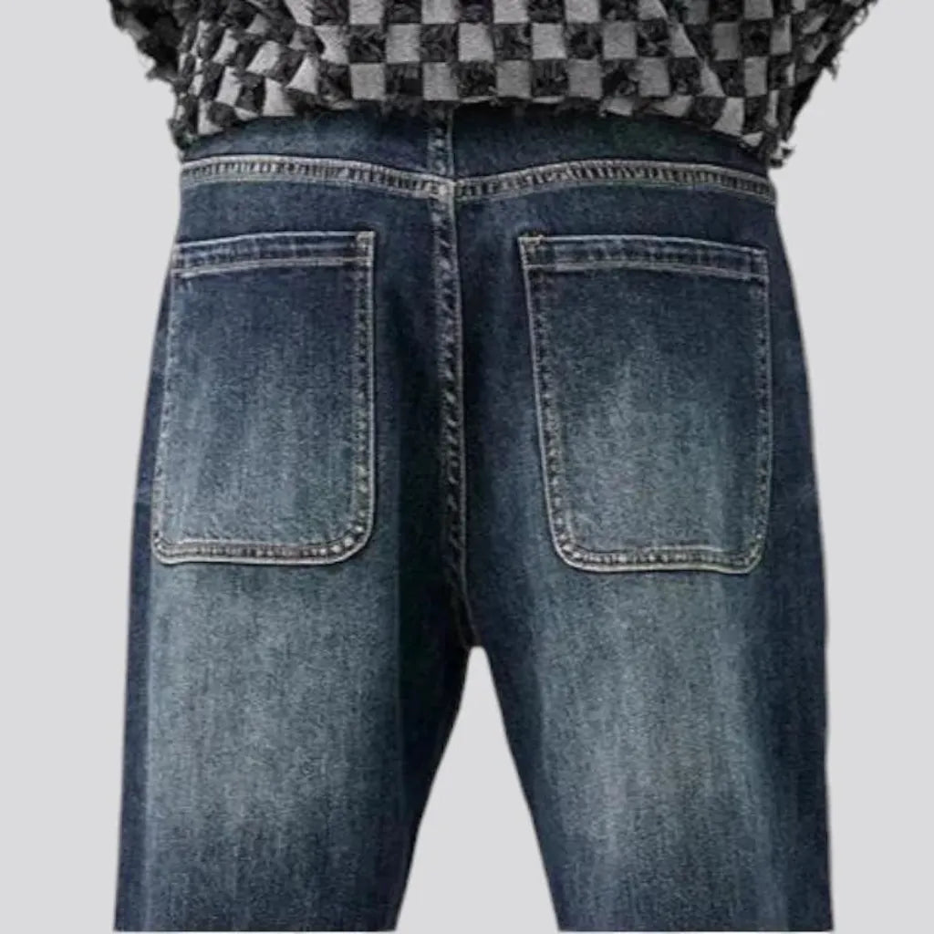 Vintage baggy-fit stylish men's jeans