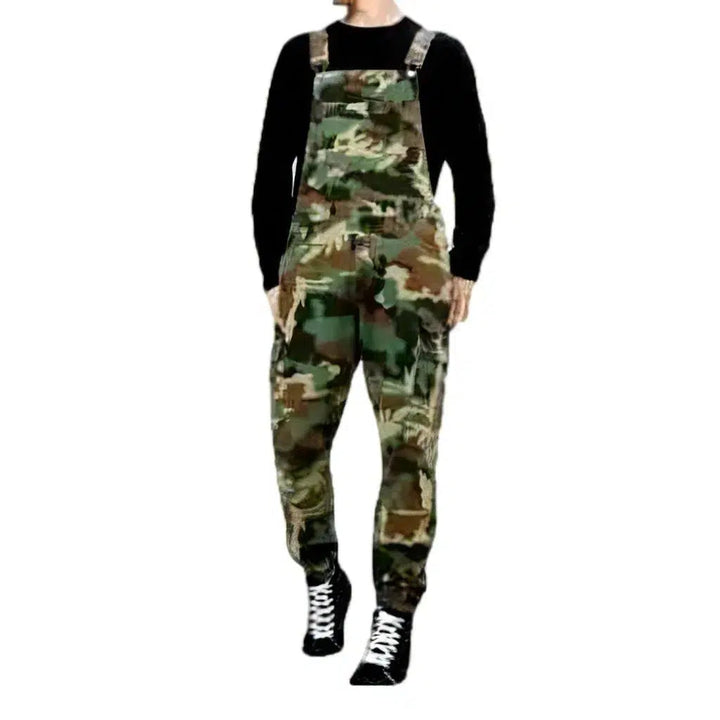 Camouflage Men's Jean Overall - Khaki