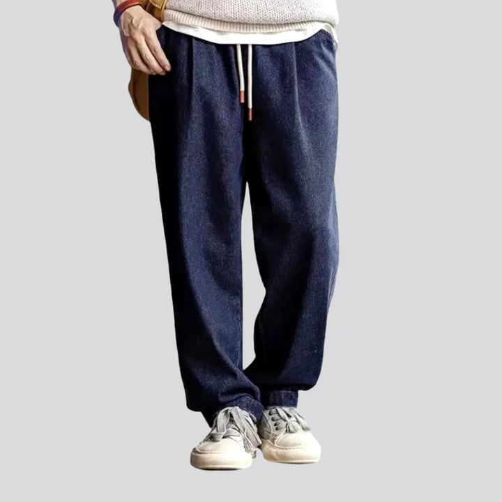 Casual Baggy Dark Wash Jean Joggers for Men | Jeans4you.shop