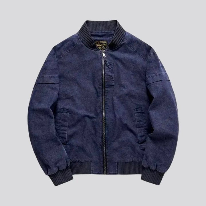 Casual Men's Denim Bomber Jacket | Jeans4you.shop