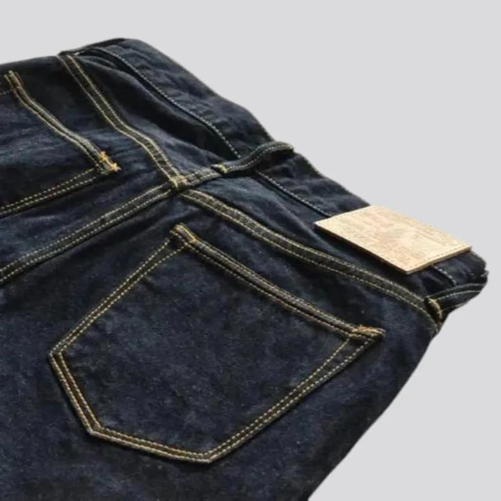 Casual men's denim shorts