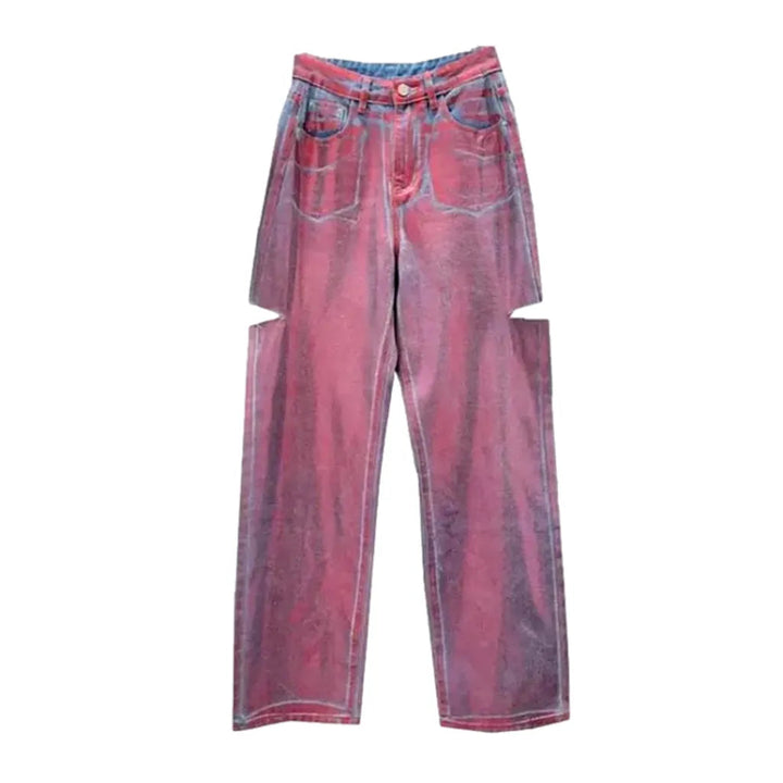 Color women's fashion jeans