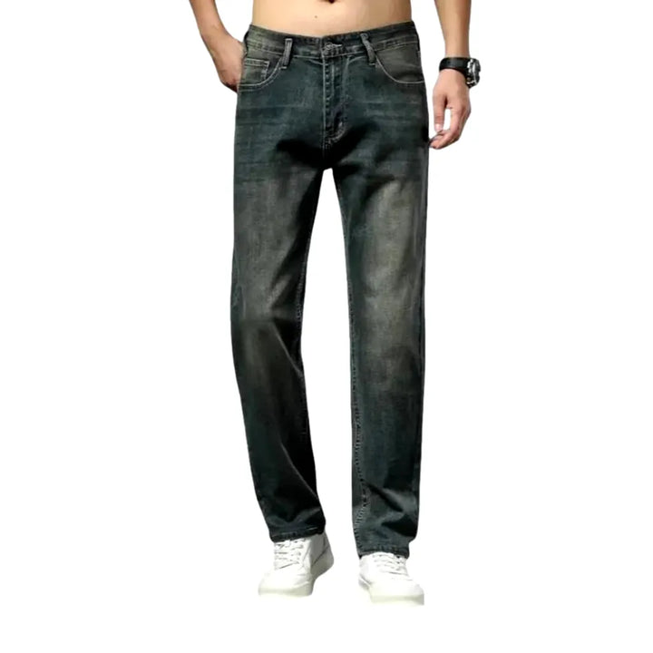 High Rise Stylish Men's Jeans - Black