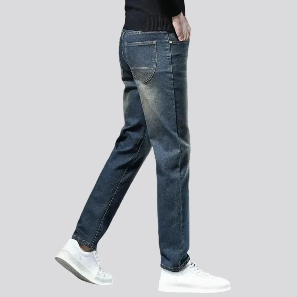 Sleek slim fit retro men's jeans