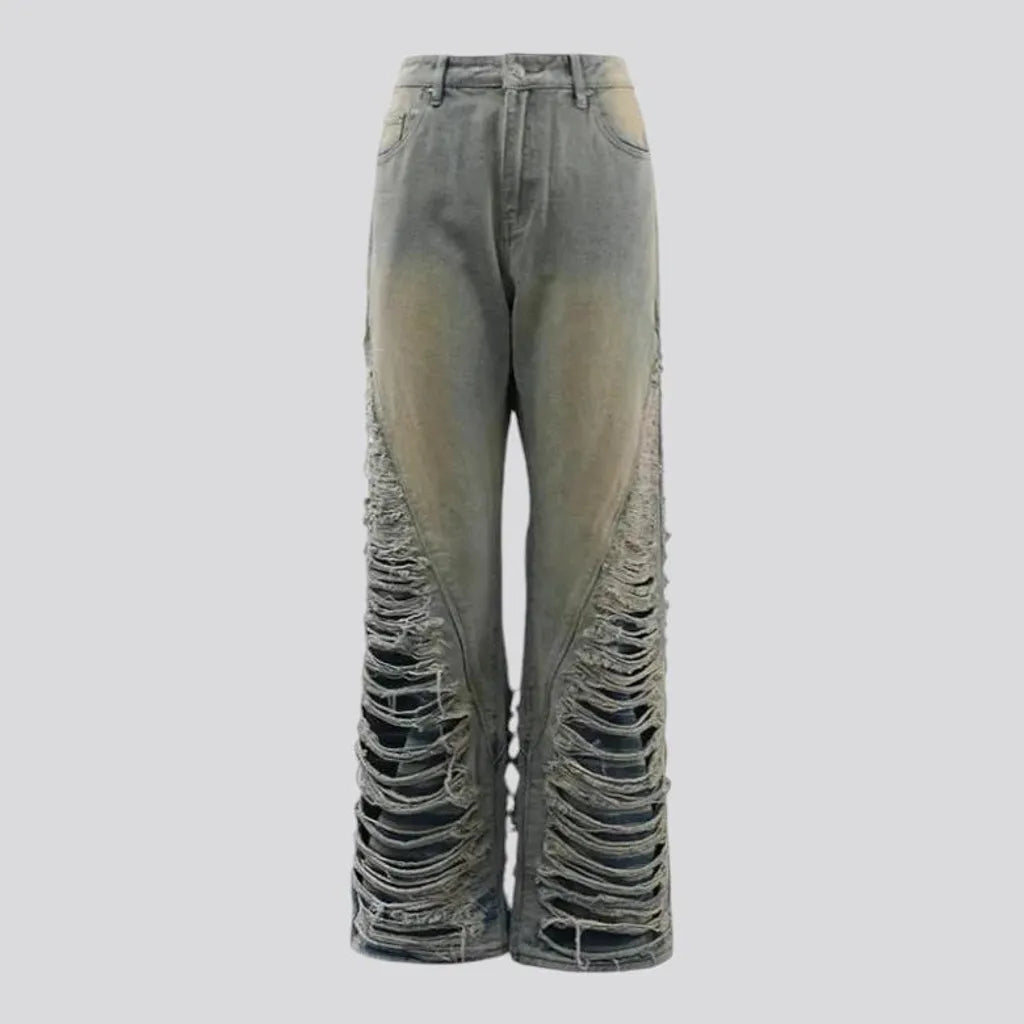 Vintage distressed jeans for men