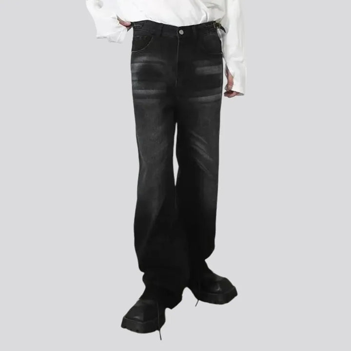 Fashionable straight fit men's jeans