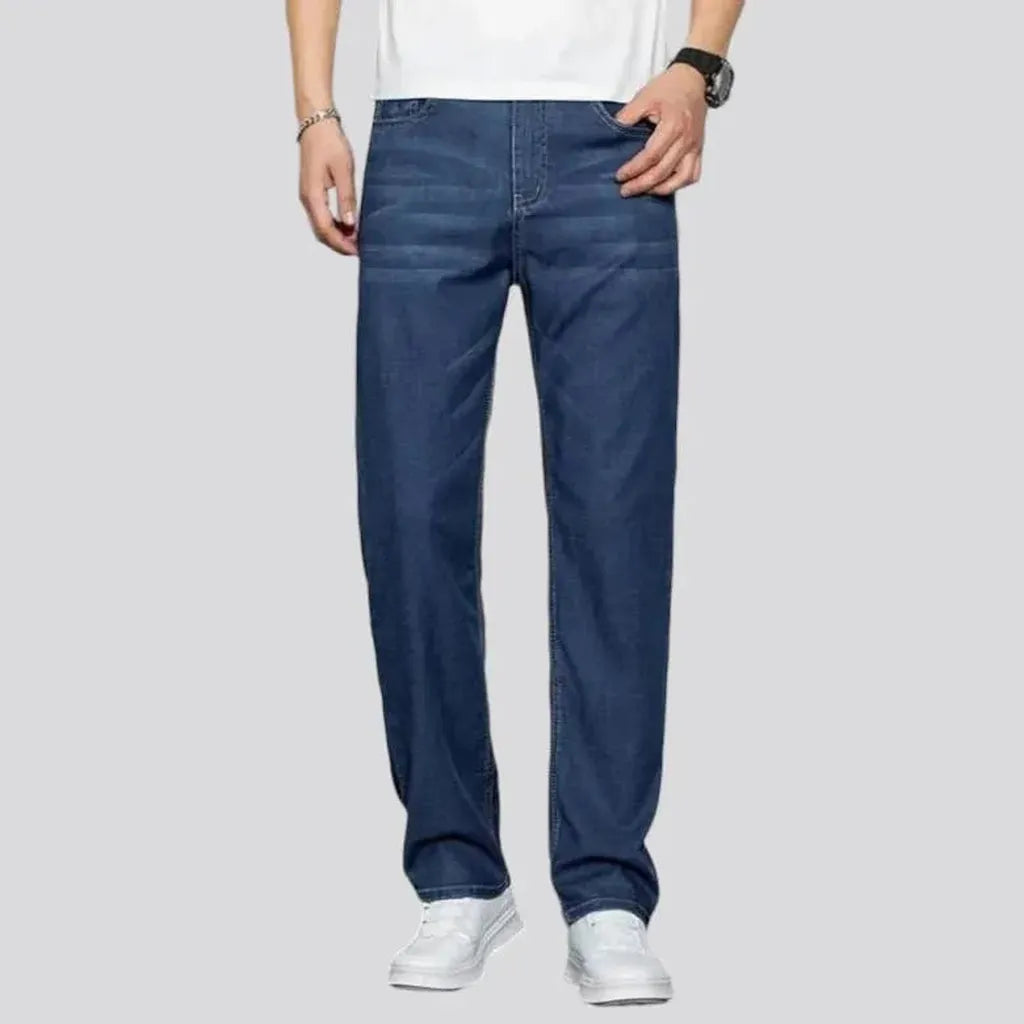 High-waist men's lyocell jeans