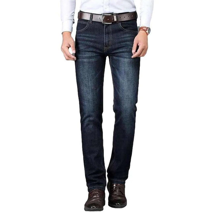 Dark blue regular men's jeans