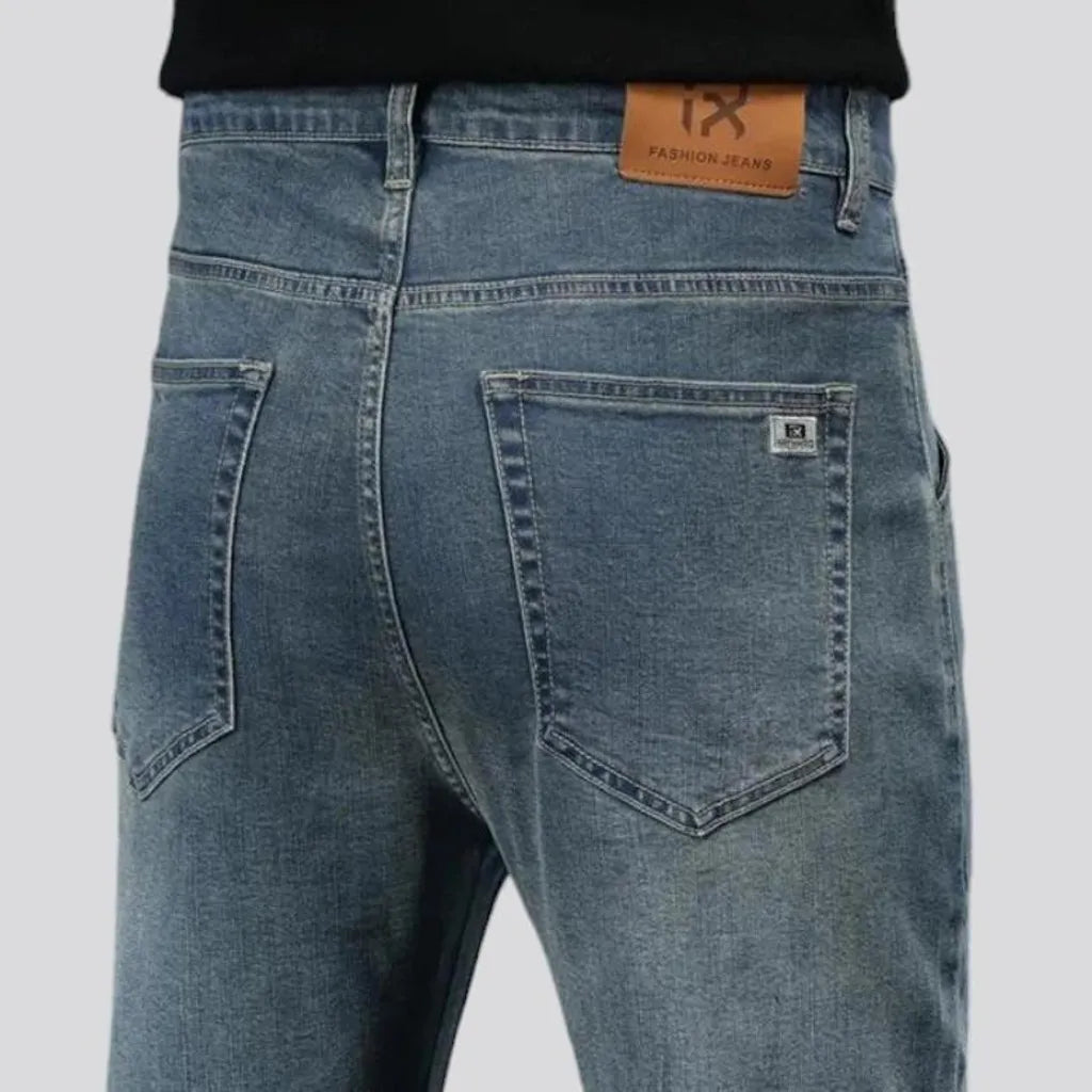 High-rise straight fit vintage men's jeans