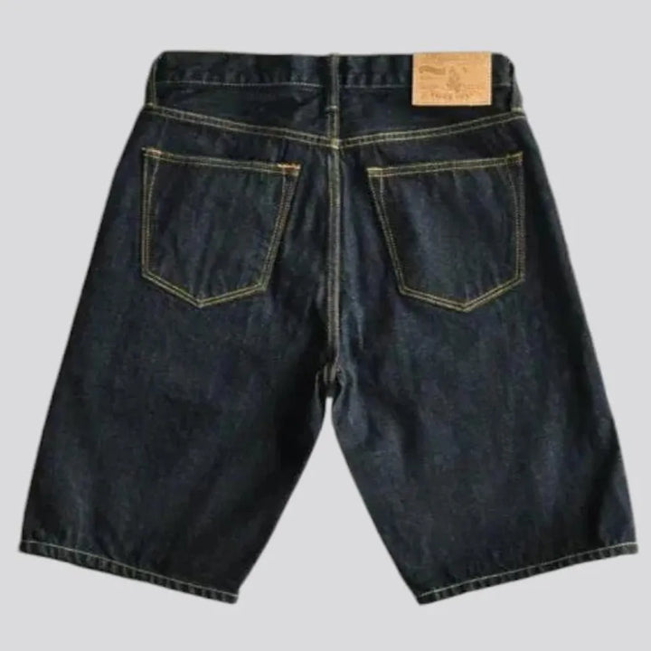 Casual men's denim shorts