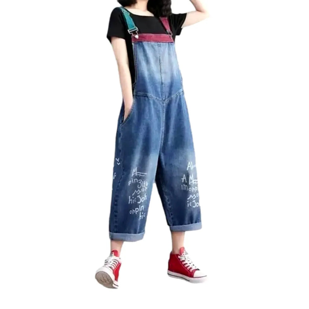 Denim Women's Baggy Overall - Blue