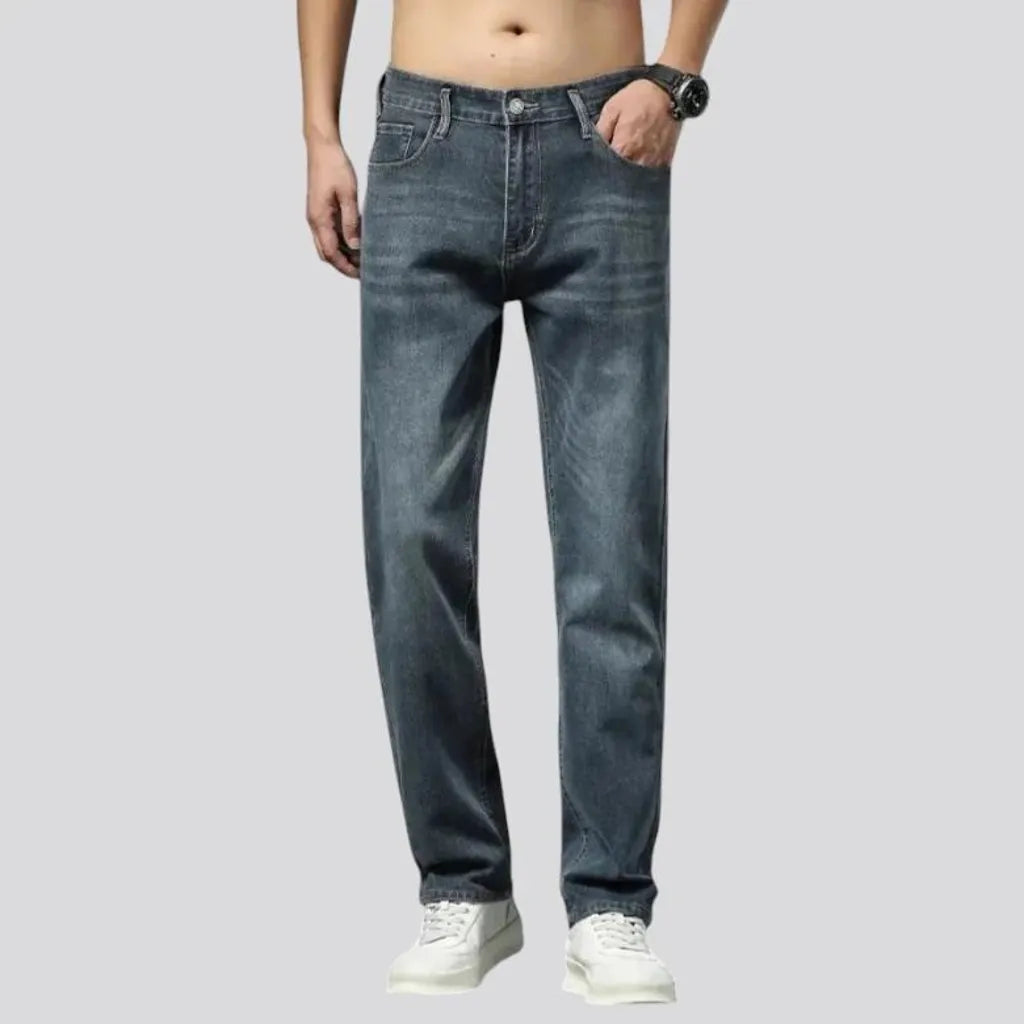 High rise stylish men's jeans