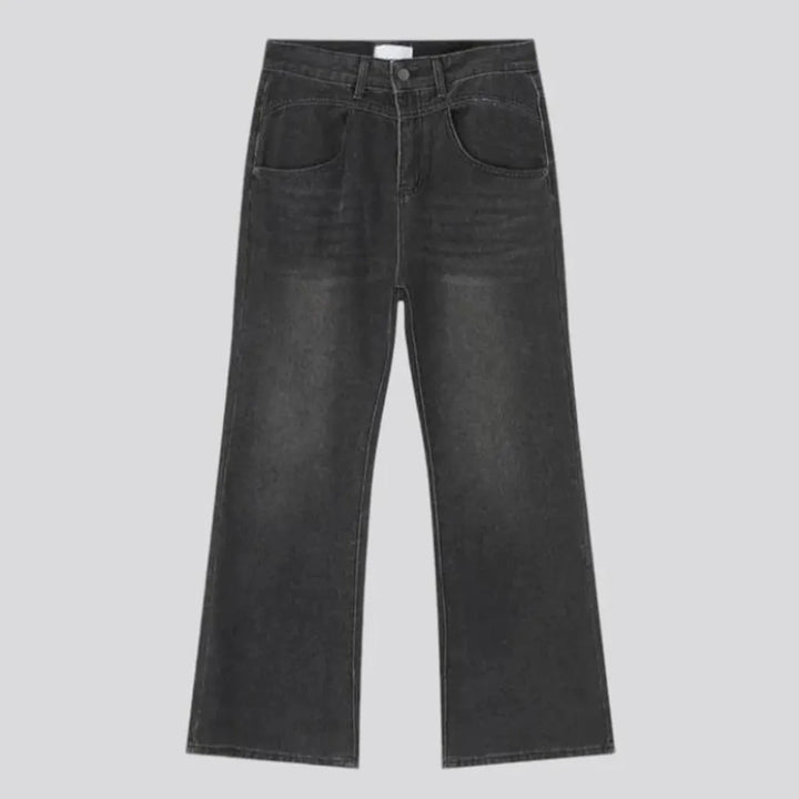 Mid rise stylish men's jeans