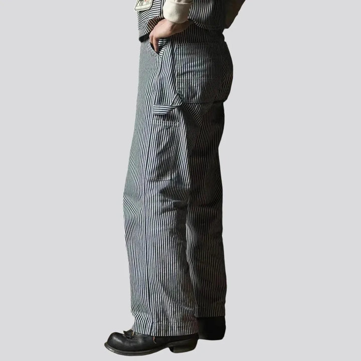 High rise worker men's jeans