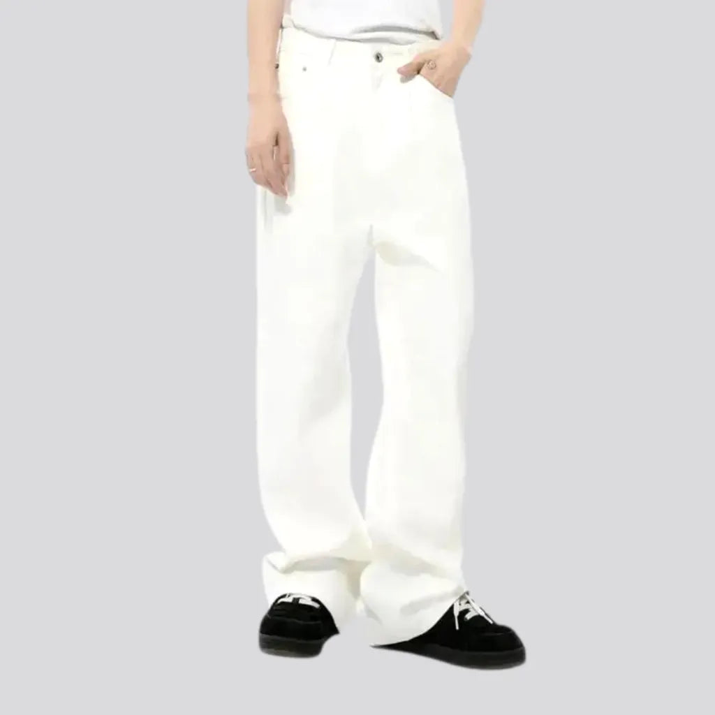 Monochrome Straight Cut Fashion Men's Jeans | Jeans4you.shop