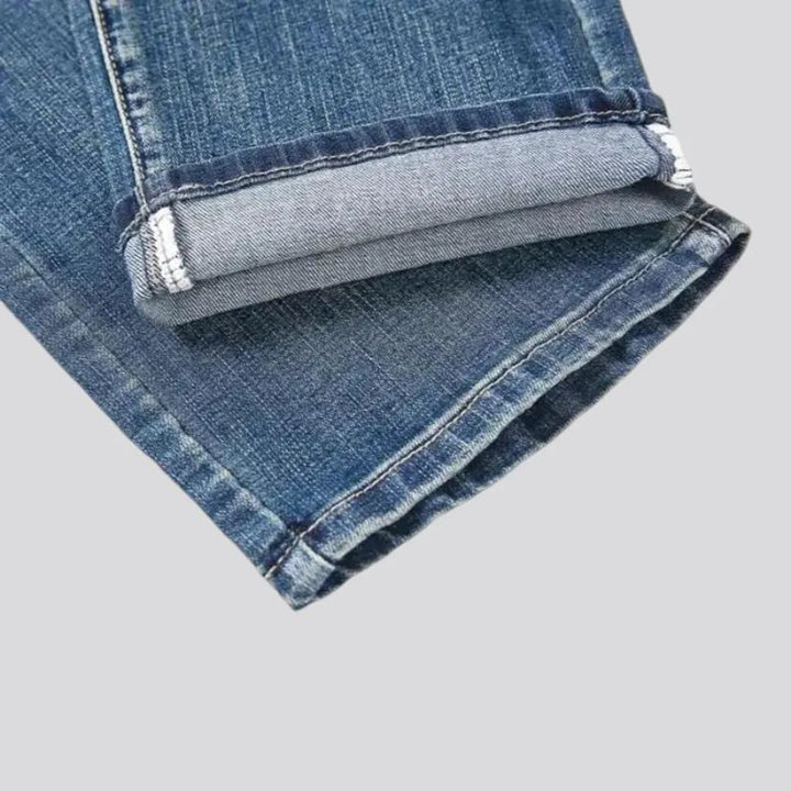 Classic vintage dark wash jeans for men