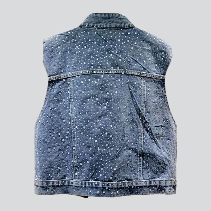 Y2k jean vest
 for women