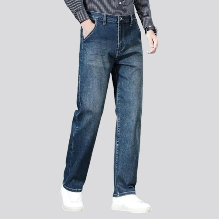 Classic vintage dark wash jeans for men